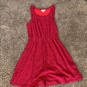 Red Loft dress; Size small
